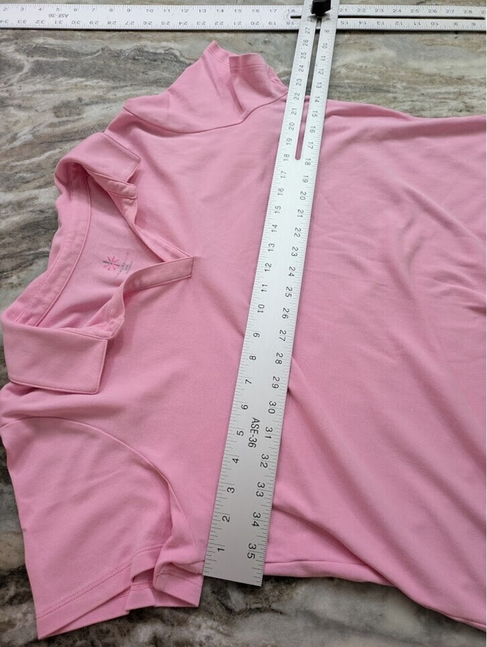 💗 Isaac Mizrahi Live XL Collared Tee — Pink - Picture 4 of 6